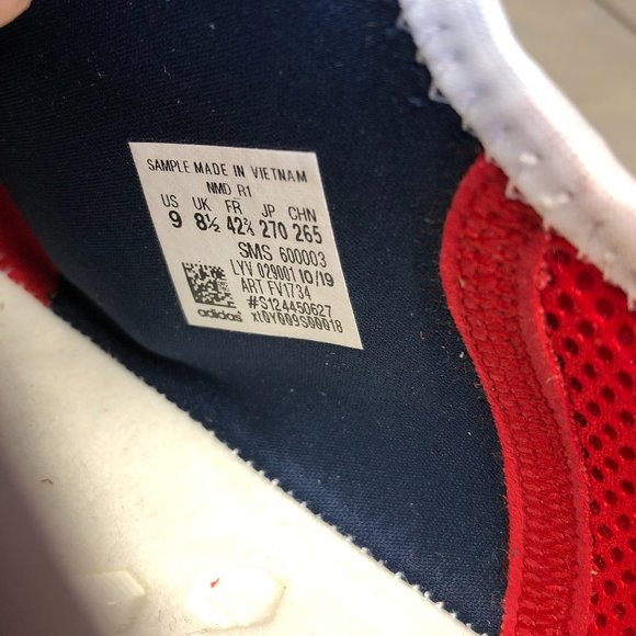 Adidas NMD R1 USA Blue White Size 9 - Picture 6 of 6